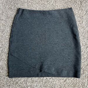 H&M Charcoal Gray Criss-cross Mini Skirt, size XS